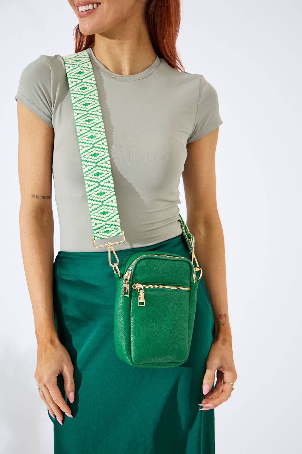 Nakoa The Label - Vegan PU Leather Palm Springs Phone Bag - Emerald Green