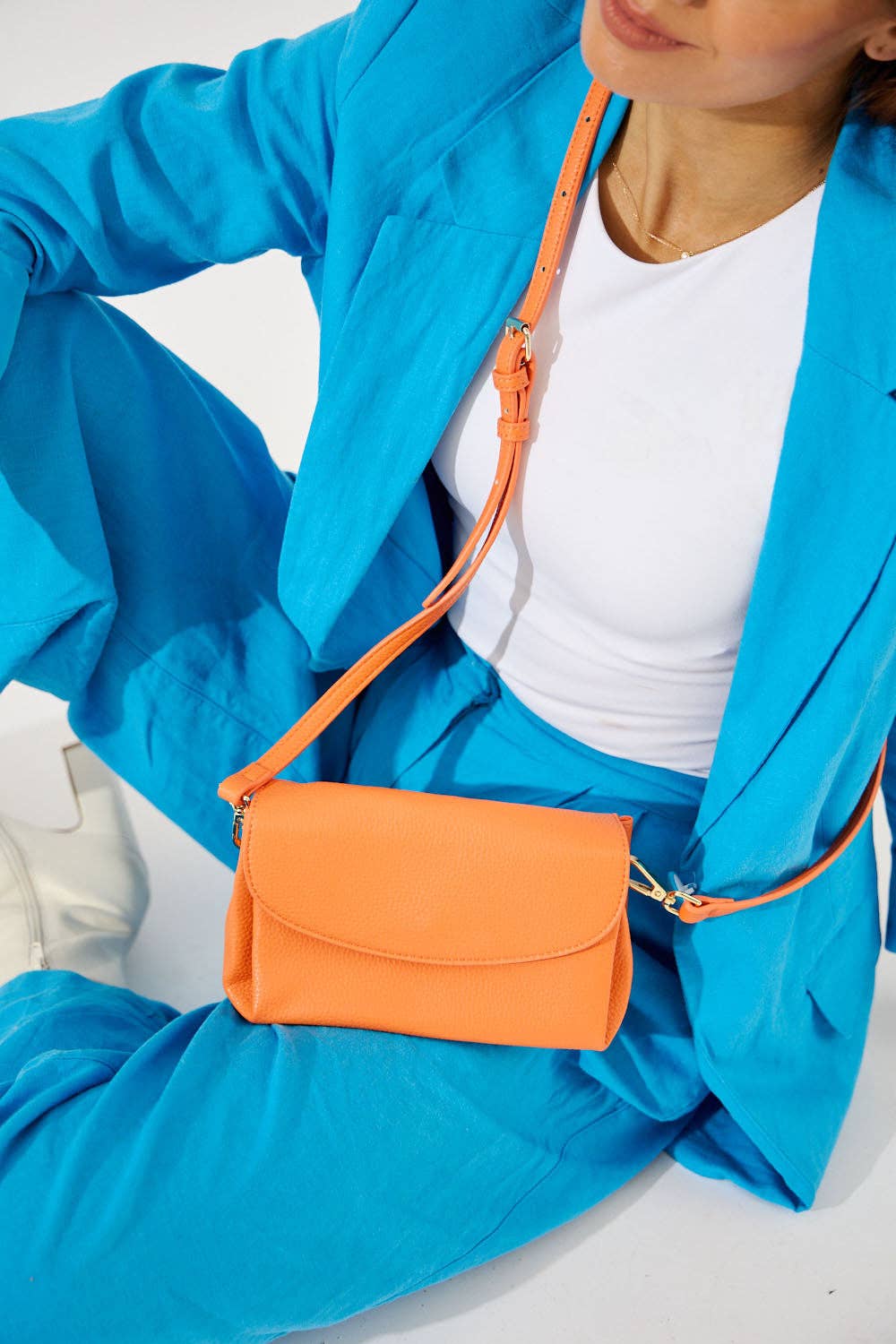 Nakoa The Label - Vegan PU Leather Malibu Crossbody - Orange