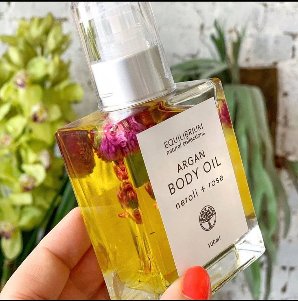 Equilibrium Natural Collections - ARGAN BODY OIL ROSE + NEROLI 100ML