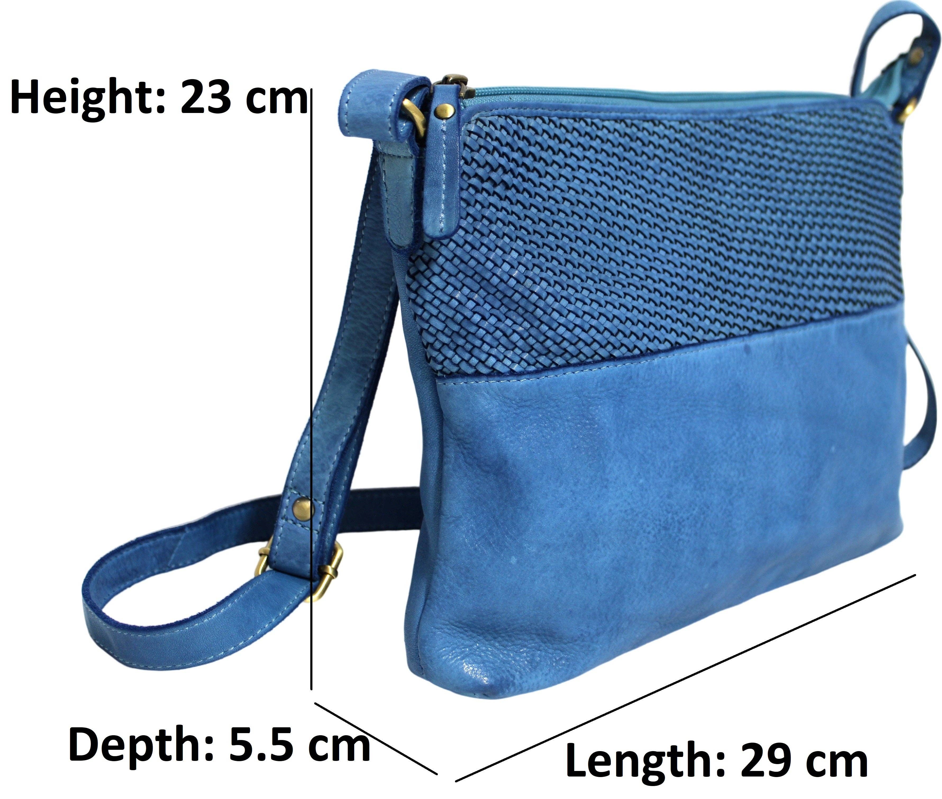 hide & chic - Leather Handbag - Shoulder Bag with Adjustable Strap. Style: 1188A.