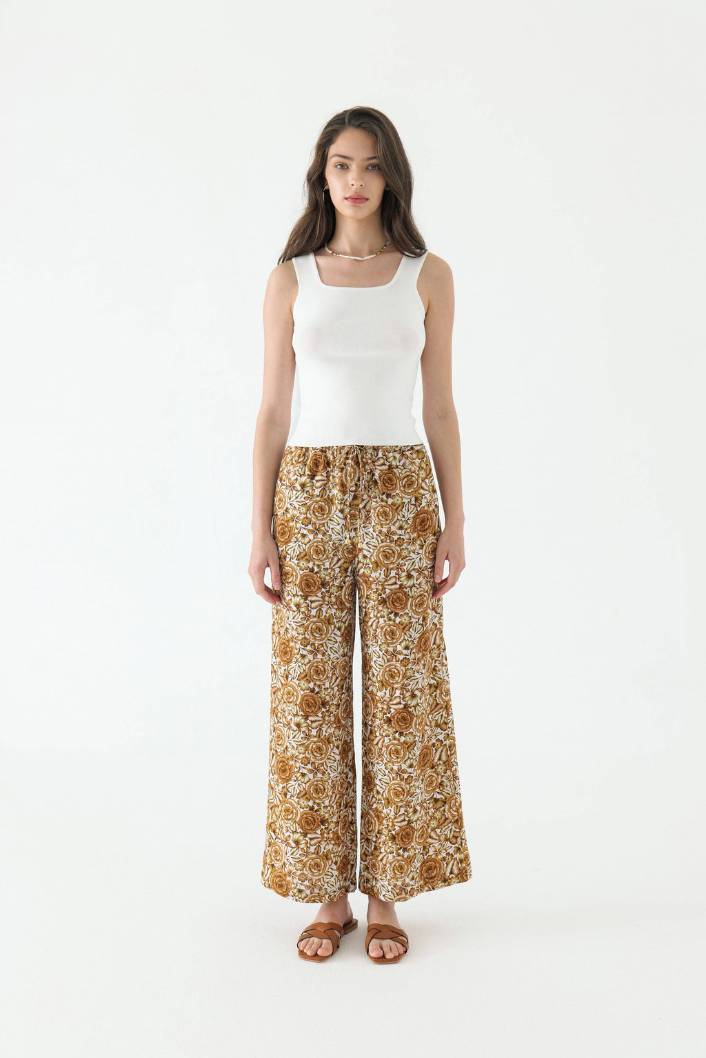WE ARE KINDRED - Rosalia Linen Straight Leg Pants - ANTIQUE ROSE