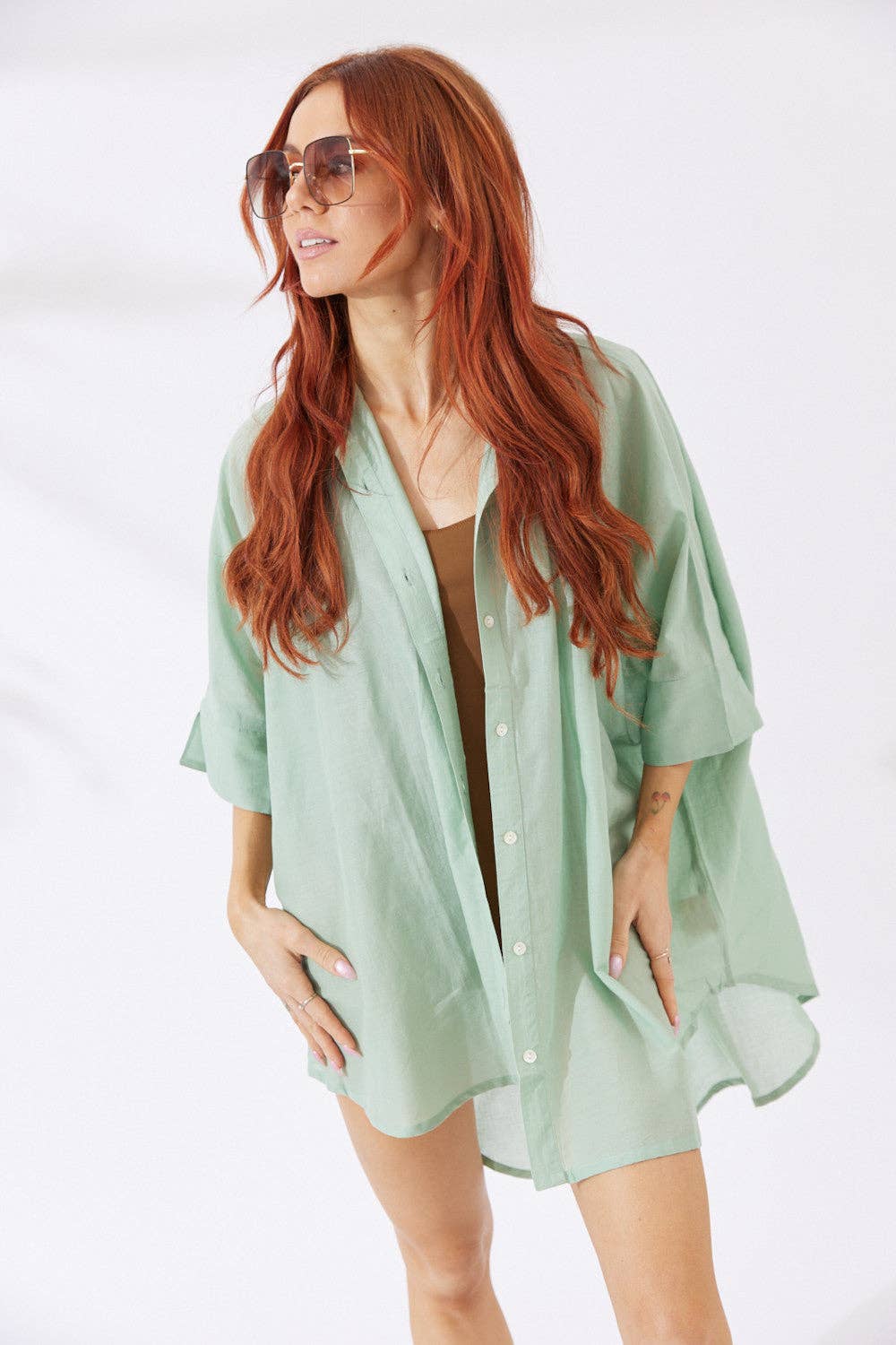 Nakoa The Label - Noosa Shirt - Sage Green