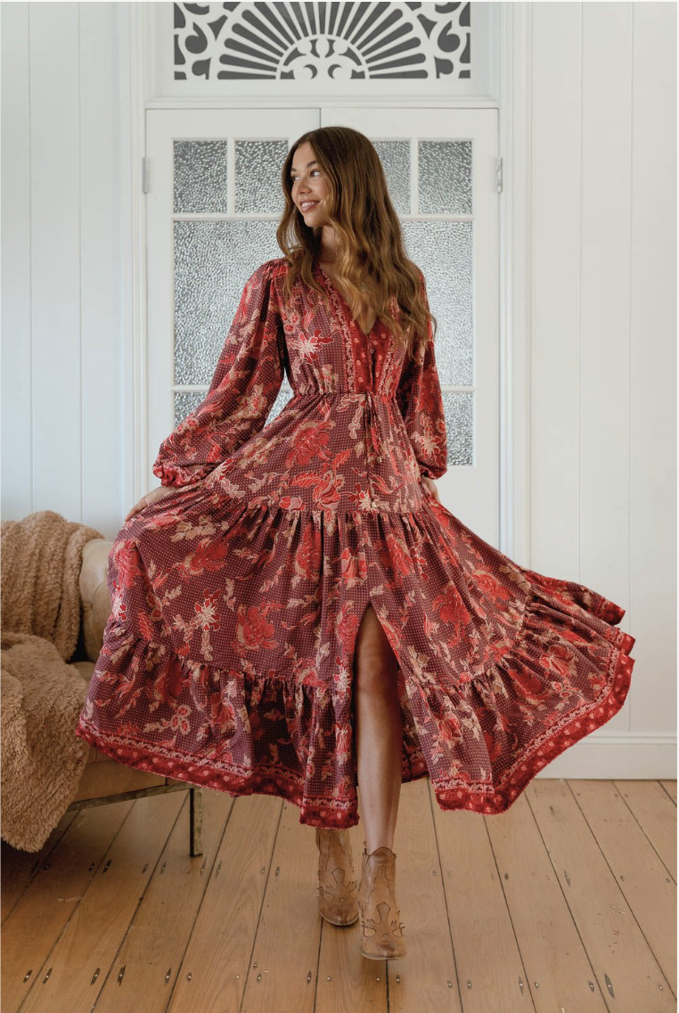 Ziggy Print Teresa Maxi Dress
