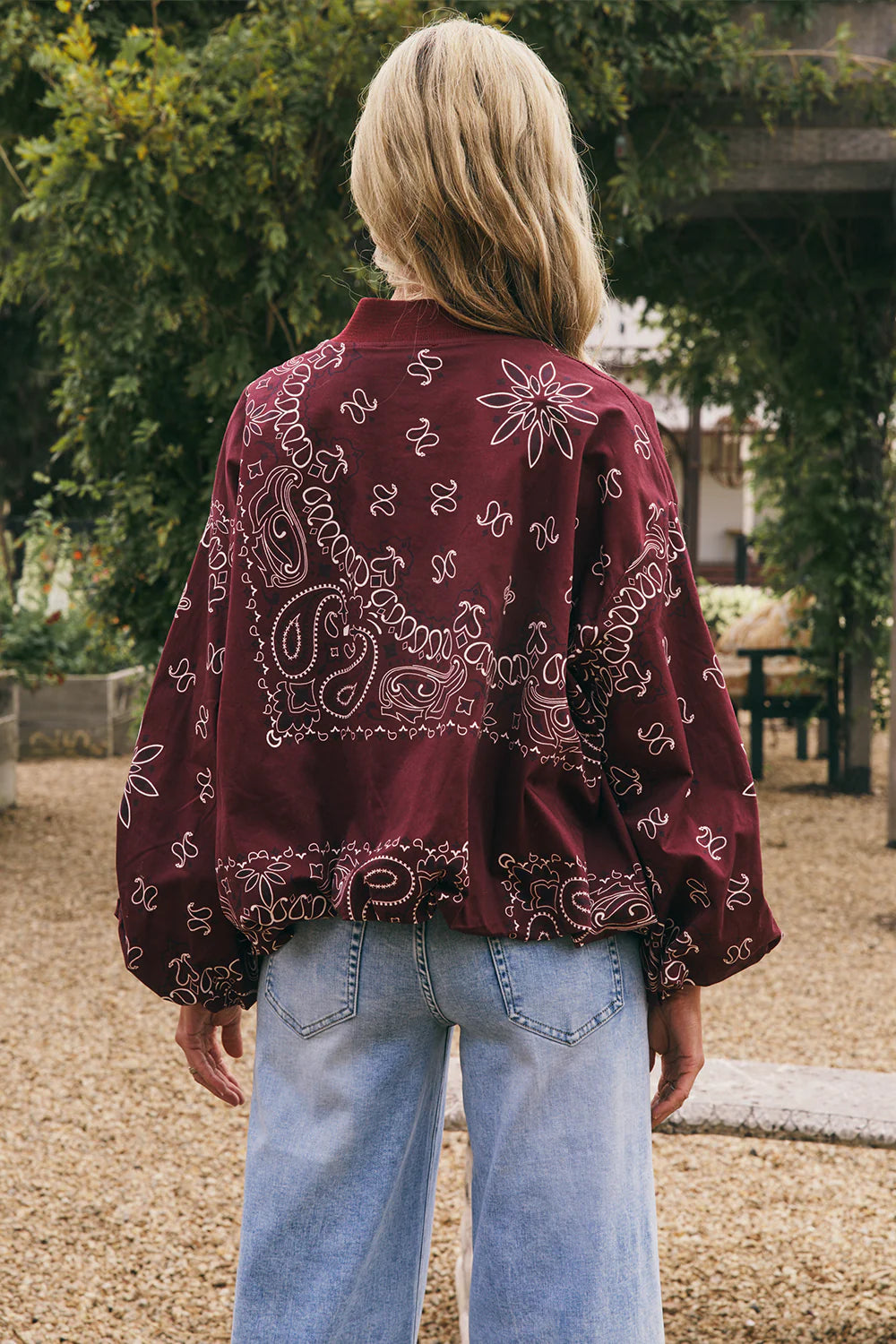 Italian Star - Peaches Bomber Jacket - Merlot