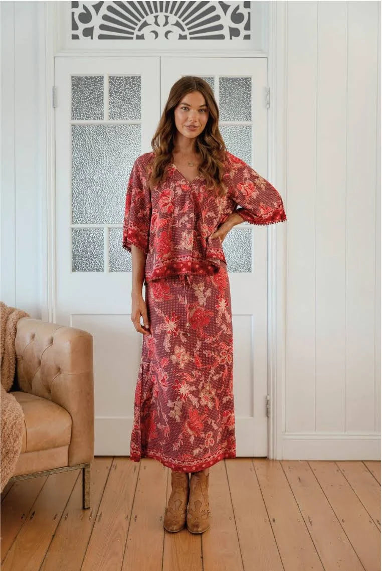 Ziggy Print Woods Maxi Skirt